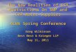 The New Realities of ESA Restrictions On SWP and CVP Water Supplies ACWA Spring Conference