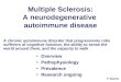 Multiple Sclerosis: A neurodegenerative  autoimmune disease