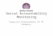 Social Accountability Monitoring