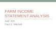 Farm Income  Statement Analysis