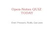Open-Notes QUIZ  TODAY