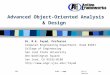 Advanced Object-Oriented Analysis & Design
