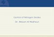 Control of Nitrogen Oxides Dr. Wesam Al Madhoun