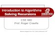 Introduction to Algorithms Solving Recursions