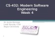 CS-432: Modern Software Engineering Week 4