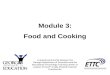 Module 3: Food and Cooking
