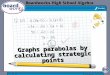 Graphs parabolas by calculating strategic points