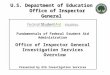 U.S. Department of Education     Office of Inspector General