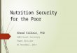 Nutrition Security for the Poor