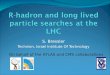R- hadron  and long lived particle searches at the LHC