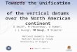 Towards the unification  of the vertical datums over the North American continent