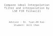Compare ideal Interpolation filter and interpolation by LSE FIR filter(2)