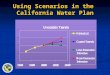 Using Scenarios in the  California Water Plan