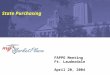 FAPPO Meeting Ft. Lauderdale April 20, 2004