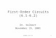 First-Order Circuits (6.1-6.2)