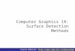 Computer Graphics 14: Surface Detection Methods