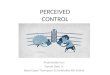 PERCEIVED CONTROL