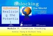 Module 7 :  Creative Thinking Ronnie Yeung & Richard Tong 30/Dec/06