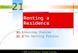 Renting a Residence