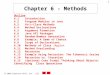 Chapter 6 - Methods