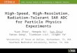 High-Speed ,  High-Resolution ,  Radiation-Tolerant  SAR  ADC  for  Particle Physics Experiments