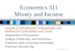 Economics 311 Money and Income
