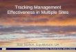 Tracking Management Effectiveness in Multiple Sites