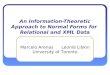 An Information-Theoretic Approach to Normal Forms for  Relational and XML Data