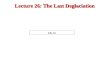 Lecture 26: The Last Deglaciation