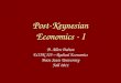 Post-Keynesian Economics - I