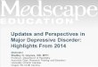 Updates and Perspectives in Major Depressive Disorder: Highlights From 2014
