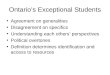 Ontario’s Exceptional Students