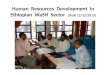 Human  Resources  Development  in Ethiopian   WaSH   Sector   (draft 12/12/2013)