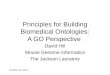 Principles for Building Biomedical Ontologies: A GO Perspective