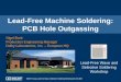 Lead-Free Machine Soldering: PCB Hole Outgassing