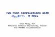 Two-Pion Correlations with        @ RHIC