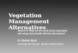 Vegetation Management Alternatives