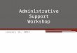 Administrative Support Workshop