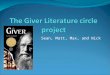 The Giver Literature circle project