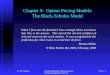 Chapter 5:  Option Pricing Models: The Black-Scholes Model