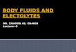 BODY FLUIDS AND ELECTOLYTES