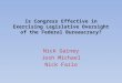 Is Congress Effective in Exercising Legislative Oversight of the Federal  Bureaucracy?