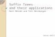 Suffix Trees and their applications