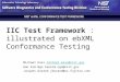 IIC Test Framework  : illustrated on ebXML Conformance Testing