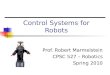 Control Systems for Robots