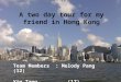 A two day tour for my friend in Hong Kong