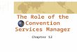The Role of the Convention Services Manager