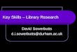 Key Skills – Library Research