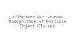 Efficient Part-Based Recognition of Multiple Object Classes