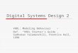 Digital Systems Design 2
